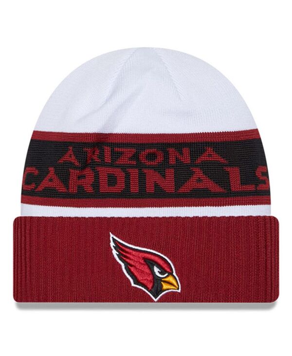 ニューエラ メンズ アクセサリー 帽子 ニット New Era Men's White/Cardinal Arizona Cardinals 2023 Side...