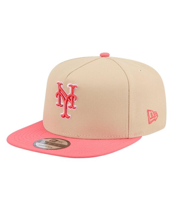 ニューエラ メンズ アクセサリー 帽子 New Era Men's Light Beige/Coral New York Mets Color Pack A-F...