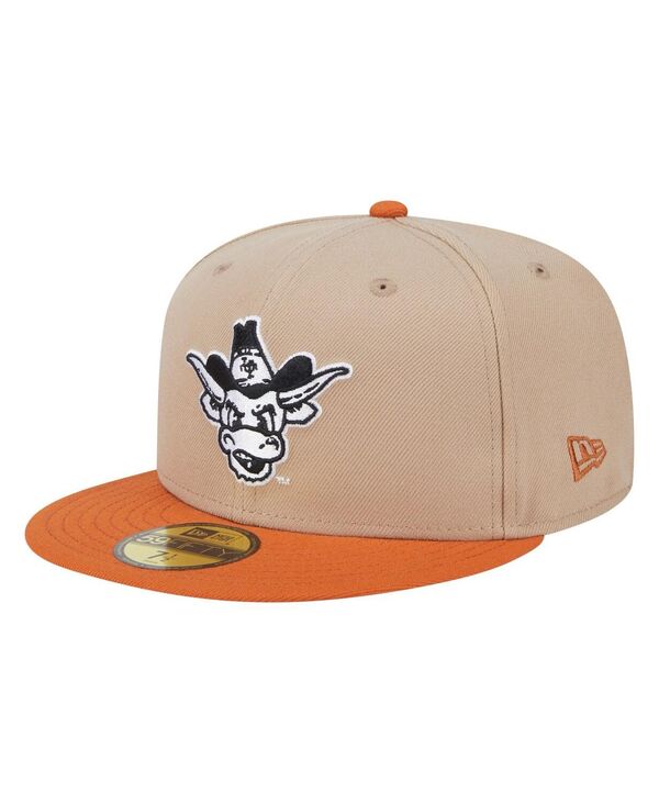 ˥塼  ꡼ ˹ New Era Men's Khaki Texas Longhorns Throwback Two-Tone 59FIF...