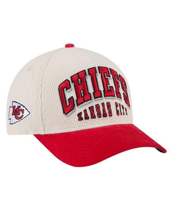 ニューエラ メンズ アクセサリー 帽子 コーデュロイ New Era Men's Cream/Red Kansas City Chiefs Two-Tone S...