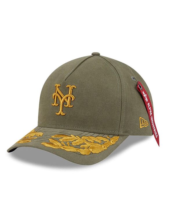 ˥塼  ꡼ ˹ New Era Men's Olive New York Mets A-Frame 9FORTY Adjustable ...