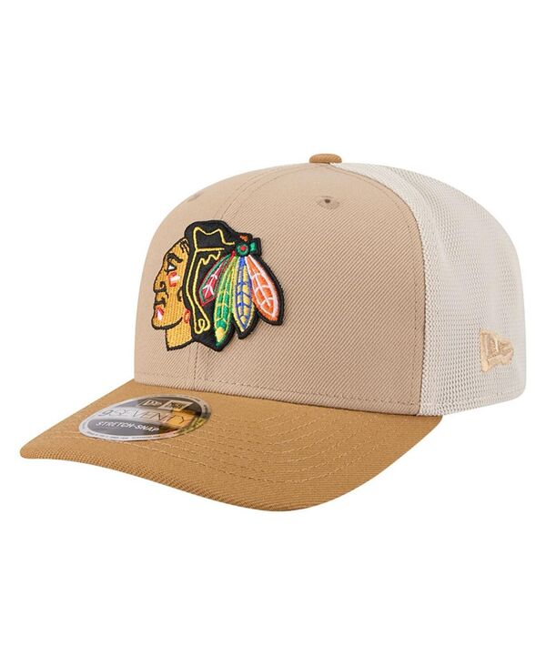 ˥塼  ꡼ ˹ New Era Men's Tan/Light Brown Chicago Blackhawks Two-Tone Tr...