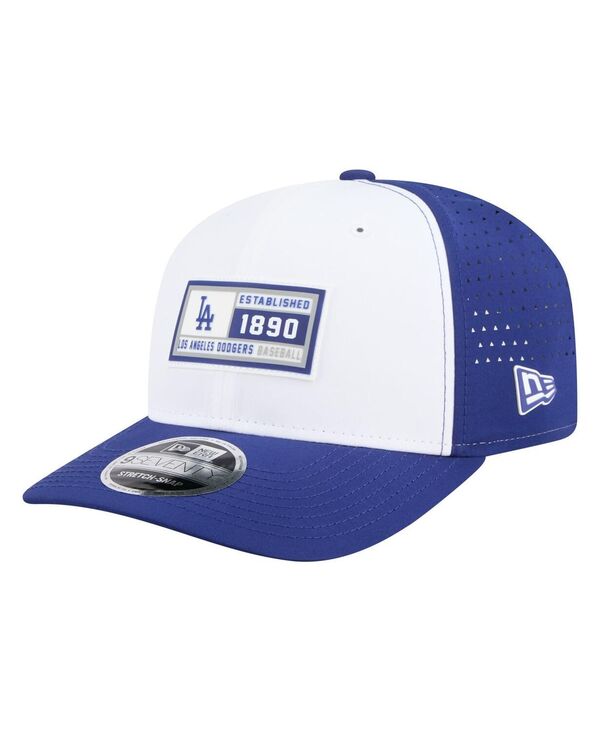 ニューエラ メンズ アクセサリー 帽子 New Era Men's White/Royal Los Angeles Dodgers Established Pa...