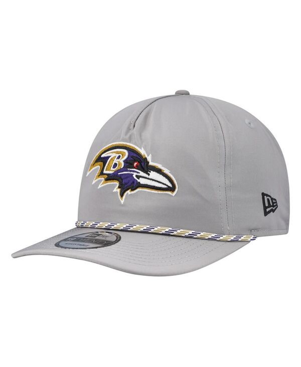 ニューエラ メンズ アクセサリー 帽子 New Era Men's Gray Baltimore Ravens Rope 19TWENTY Hat Gray グ...