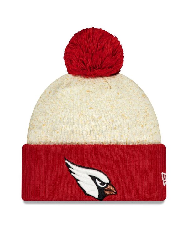 ニューエラ メンズ アクセサリー 帽子 ニット New Era Men's Natural/Cardinal Arizona Cardinals 2025 Ri...