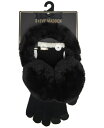 【送料無料】 スティーブ マデン レディース 手袋 アクセサリー Women's Earmuffs and Gloves Set 2-Piece Black