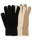 【送料無料】 スティーブ マデン レディース 手袋 アクセサリー Chenille Magic Gloves 3-Pack Black Mult