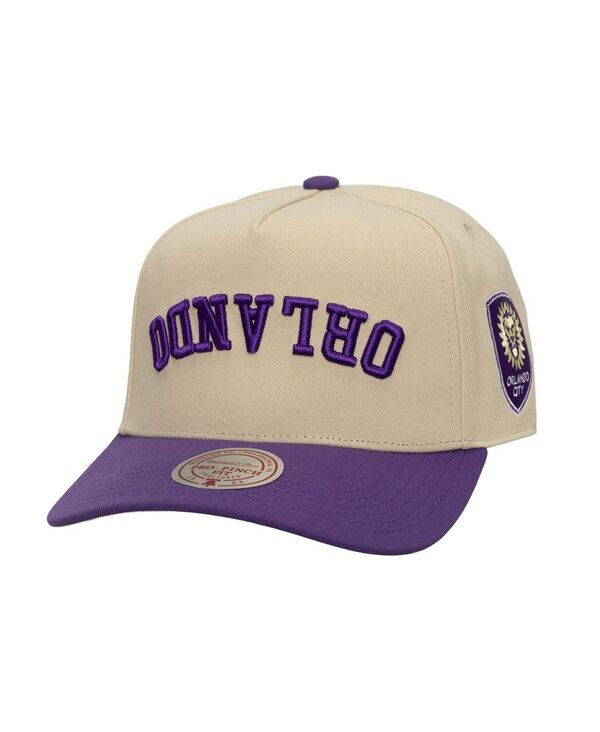 ߥå&ͥ  ꡼ ˹  Mitchell & Ness Men's Cream/Purple Orlando City SC Up...