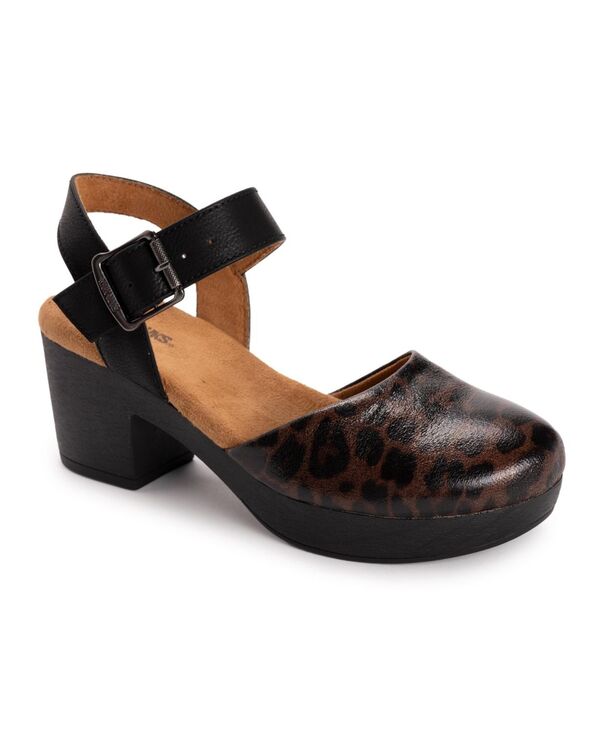 ReVida ŷԾŹ㤨֥९륯 ǥ 塼 ѥץ MUK LUKS Women's Merritt Closed Toe Quarter Strap Shoe Leopard/ black ֥åפβǤʤ17,980ߤˤʤޤ