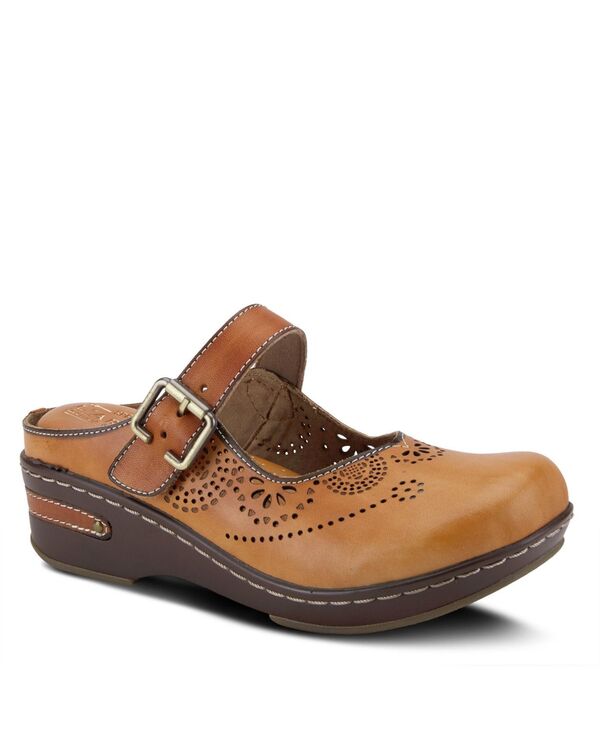 ラリティステ レディース シューズ サンダル フラワー柄 コントラスト カットアウト レザー フラワー L..