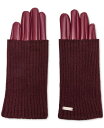 【送料無料】 スティーブ マデン レディース 手袋 アクセサリー Women's Mixed-Media Gloves Dark Red
