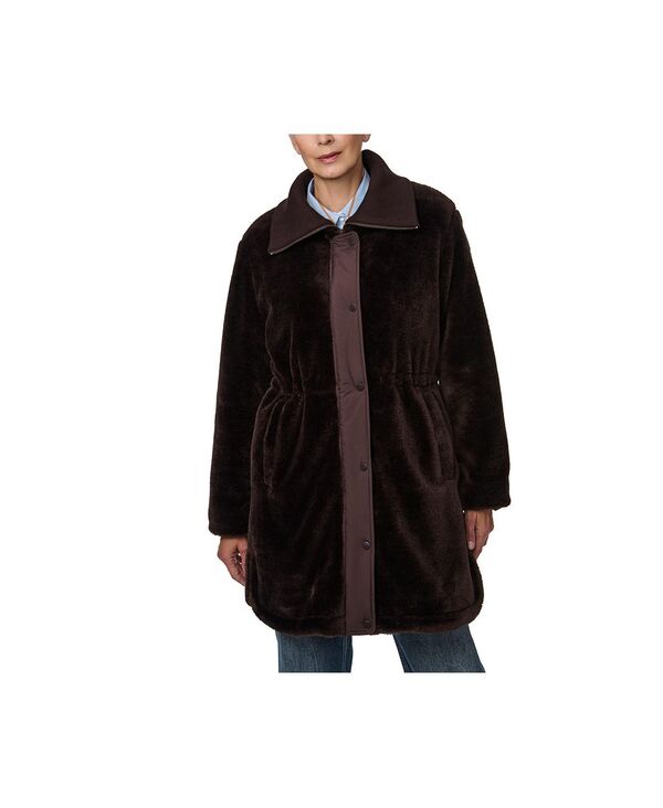 ベルナルド レディース アウター ジャケット・ブルゾン Bernardo Soft Sherpa Anorak Chocolate チョコレート(4)