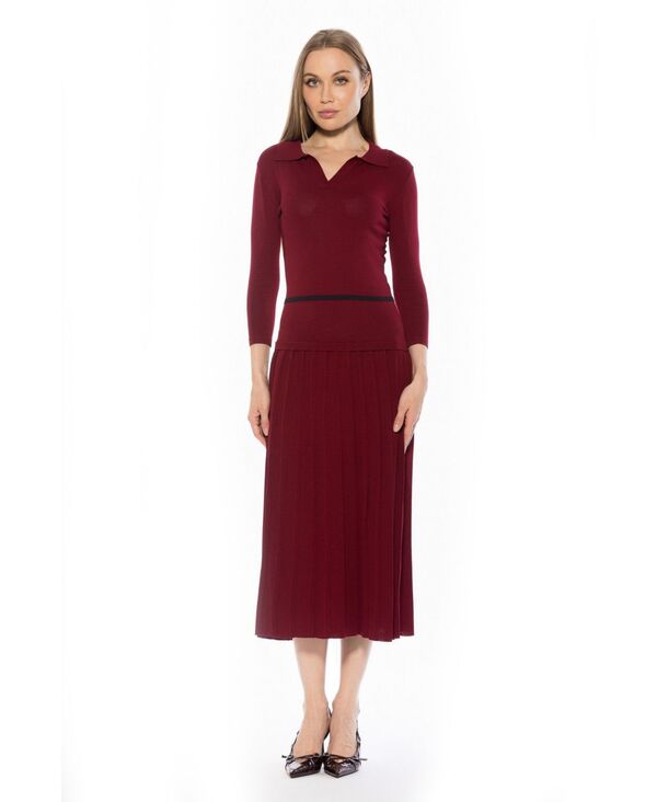 アレクシアアドマー レディース トップス ワンピース Alexia Admor Women's Sable Dress Burgundy バーガンディ