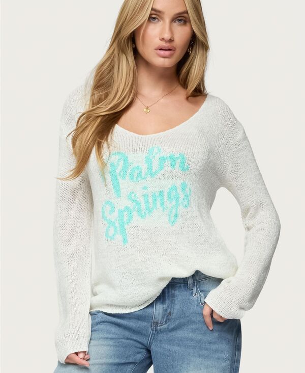 アディクテッド レディース アウター ニット・セーター ニット Edikted Womens Palm Springs Light Kni..