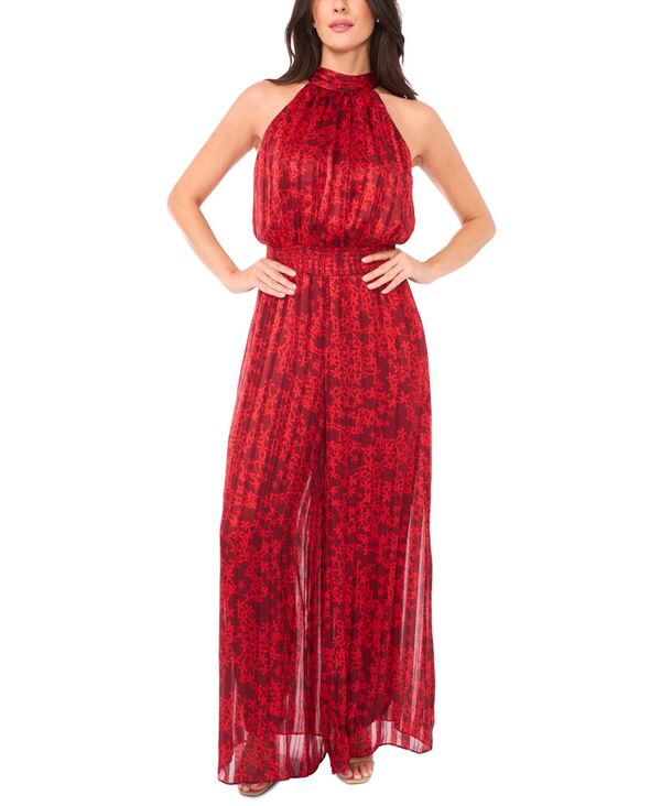 ヴィンスカムート レディース トップス ジャンプスーツ ノースリーブ Vince Camuto Women's Sleeveless Jumpsuit Crimson クリムゾン