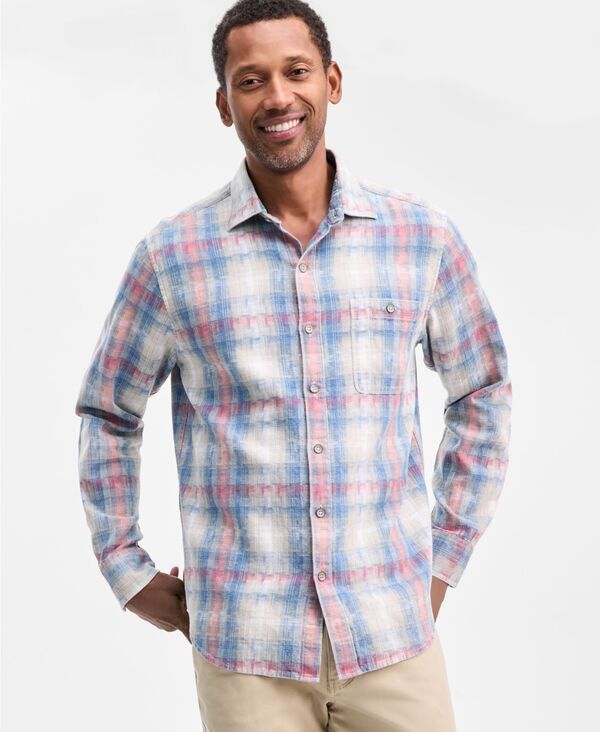 トッミーバハマ メンズ トップス シャツ 長袖 Tommy Bahama Men's Palo Alto Plaid Long-Sleeve Shirt ..