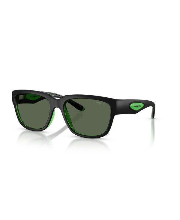 アーネット メンズ アクセサリー サングラス・アイウェア Arnette Men's Bounce Square Sunglasses AN4366 Black Green ブラック
