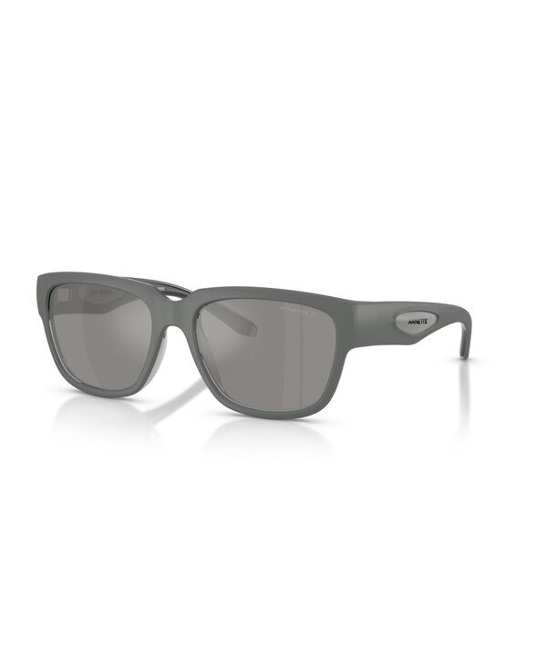 アーネット メンズ アクセサリー サングラス・アイウェア Arnette Men's Polarized Bounce Sunglasses AN4366 Transparent Dark Gray グレー