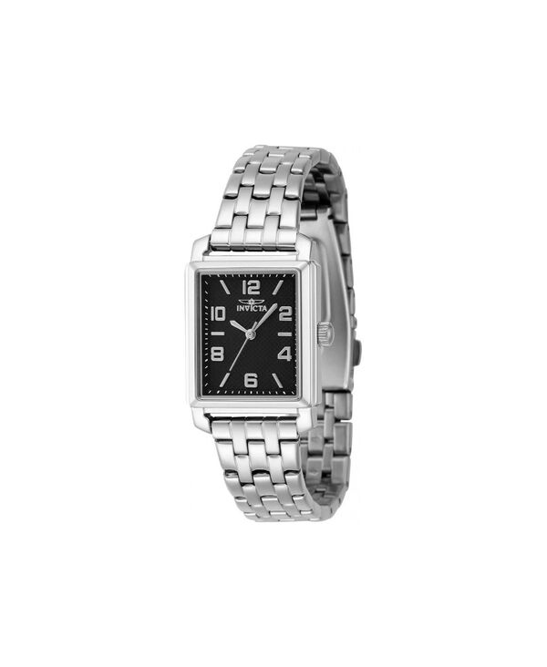 インビクタ レディース アクセサリー 腕時計 ヴィンテージ Invicta Women's 46663 Vintage Quartz 3 Hand Black Dial Watch Silver シルバー
