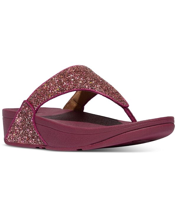 フィットフロップ レディース シューズ サンダル FitFlop Women's Lulu Multi-Tonal Glitter Wedge Sandals Ruby Mix ルビー