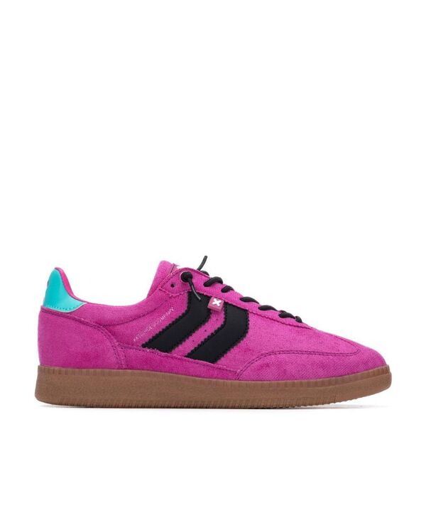 キシタイ レディース シューズ スニーカー スエード Women's Suede Casual Sneakers By XTI Fuchsia フューシャ(4)