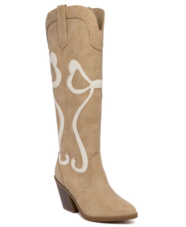 シュガー レディース シューズ ブーツ・レインブーツ Sugar Women's Kammy Bows Western Boots Tan/Cre..