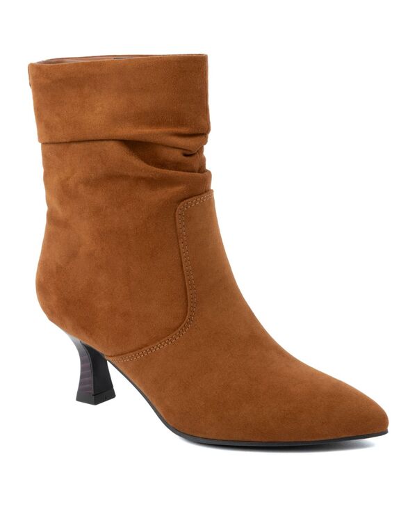 ジョーンズニューヨーク レディース シューズ ブーツ・レインブーツ Jones New York Women's Sonara Pointed Toe Dress Booties Tan タン(4)