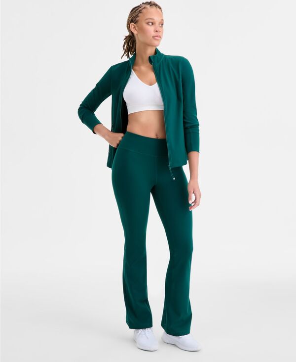 イデオロギー レディース ボトムス レギンス ID Ideology Women's Studio High Rise Flare Leggings Dark Forest フォレスト(4)