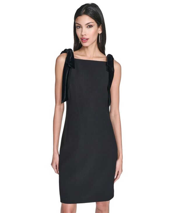 ヴィンスカムート レディース トップス ワンピース ノースリーブ Vince Camuto Women's Square Neck Sleeveless Dress Black ブラック