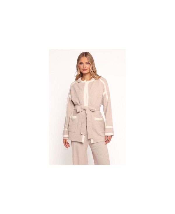 Petal and Pup レディース アウター ジャケット・ブルゾン コート Petal and Pup Women's Maloney Tie Front Coatigan - Beige S/M Beige/khaki カーキ(4)