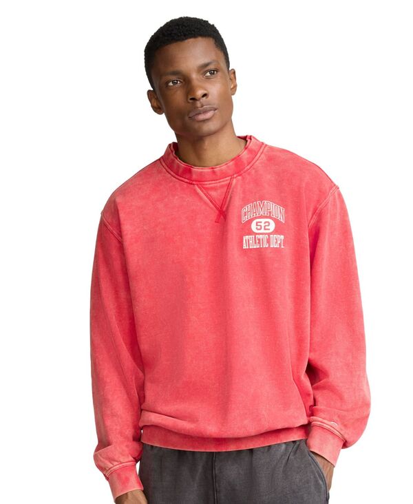 チャンピオン メンズ アウター パーカー・スウェット クルーネック スウェット シャツ キャップ Champion Men's Time Capsule Crewneck Sweatshirt Tango Red レッド(4)