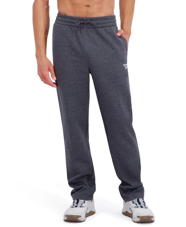 リーボック メンズ ボトムス カジュアルパンツ レギュラーフィット フリース Reebok Men's Regular Fit Fleece Pants Charcoal Heather チャコール