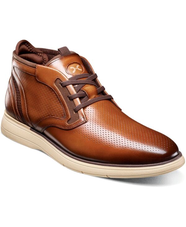 ステイシーアダムス メンズ シューズ ブーツ・レインブーツ Stacy Adams Men's Eastmont Almond Toe Chukka Boots Cognac(4)