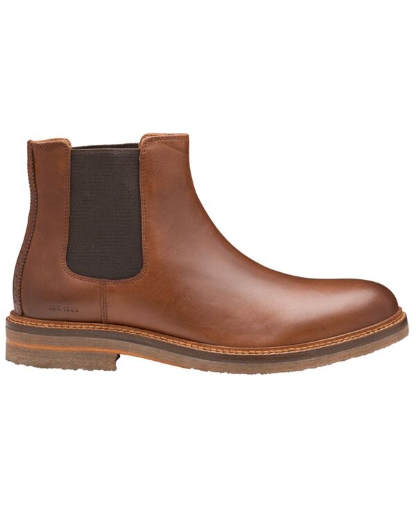 ジョンストンアンドマーフィー メンズ シューズ ブーツ・レインブーツ チェルシー Johnston & Murphy Men's Calder Chelsea Round-Toe Boots Mahogany Full Grain