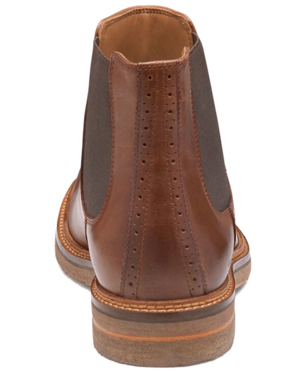 ジョンストンアンドマーフィー メンズ シューズ ブーツ・レインブーツ チェルシー Johnston & Murphy Men's Calder Chelsea Round-Toe Boots Mahogany Full Grain
