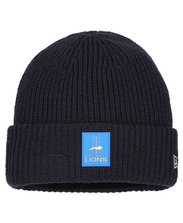 ニューエラ メンズ アクセサリー 帽子 ニット New Era Men's Charcoal Detroit Lions 2025 Sideline Cold Weather Cuffed Knit Hat Charcoal チャコール