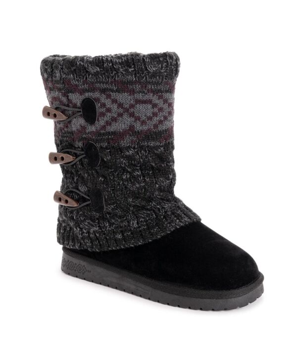 ムクルクス レディース シューズ ブーツ・レインブーツ MUK LUKS Women's Cheryl Boots Ebony marl マ..