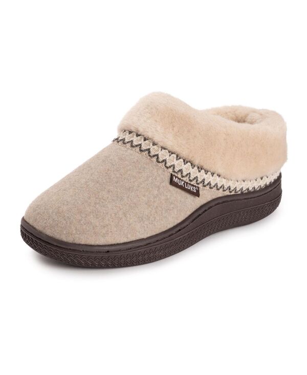 ムクルクス レディース シューズ パンプス ウール MUK LUKS Women's Neira Faux Wool Clog Oatmeal オ..
