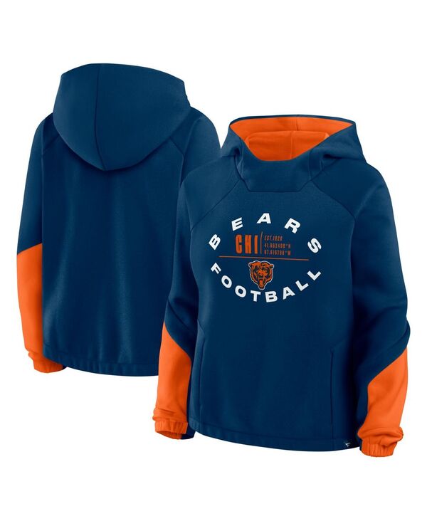 ファナティクス レディース アウター パーカー・スウェット Fanatics Women's Navy Chicago Bears Over..