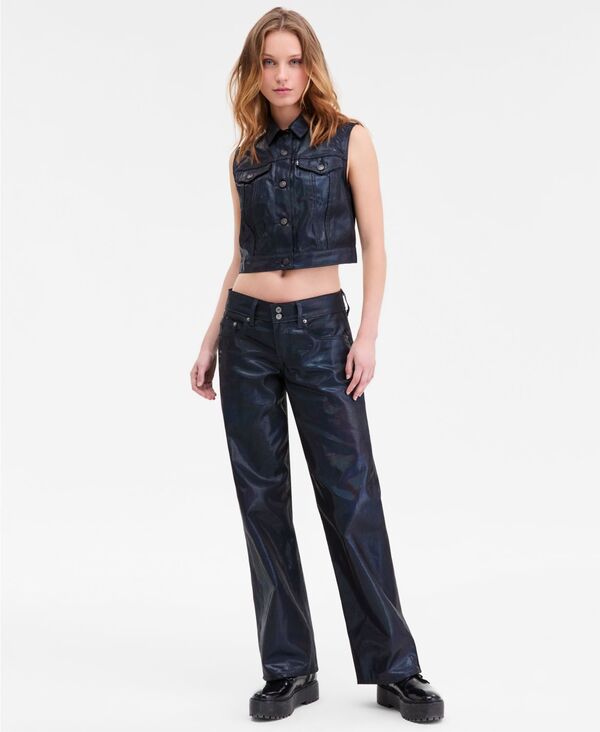 ꡼Х ǥ ܥȥॹ ǥ˥ѥ   Levi's Women's Coated Superlow Straight-Leg Loo...