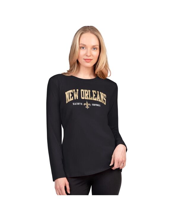 ジースリー フォーハー バイ カール バンクス レディース トップス Tシャツ G-III 4Her by Carl Banks Women's Black New Orleansaints Best Play Long Sleeve T-Shirt Black ブラック