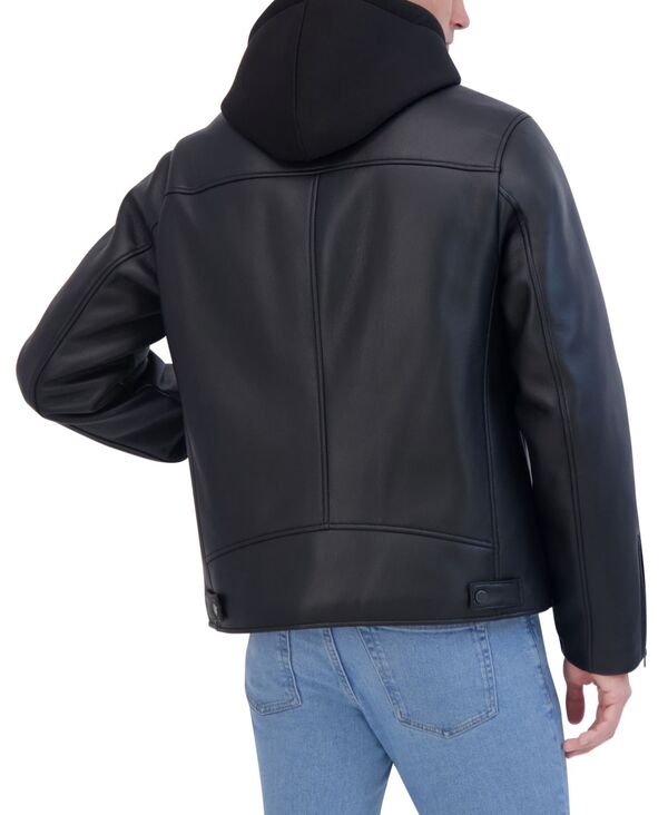 ハドソン メンズ アウター ジャケット・ブルゾン Hudson Men's Removable Hood Jacket Black ブラック