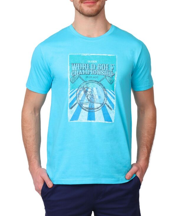 ReVida ŷԾŹ㤨֥ơ顼С  ȥåץ T եå Tailorbyrd Men's Aqua World Golf Champion Graphic Tee for Men Signature tailorbyrd colors פβǤʤ8,980ߤˤʤޤ