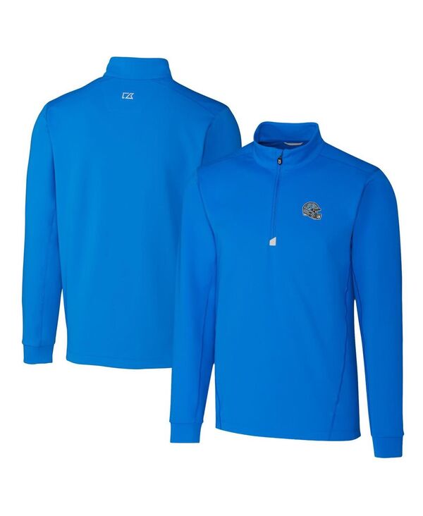 カッターアンドバック メンズ アウター パーカー・スウェット Cutter & Buck Men's Blue Detroit Lions..
