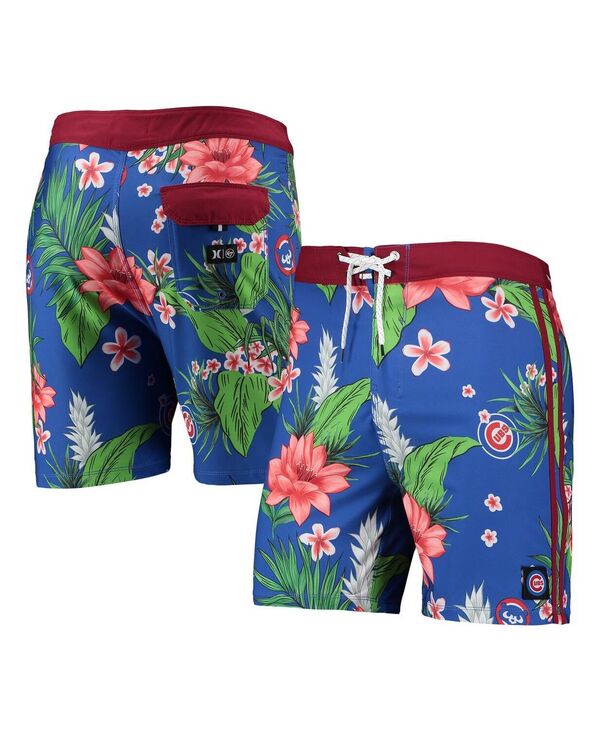 ハーレー メンズ 水着 ハーフパンツ・ショーツ ショートパンツ Hurley Men's x '47 Brand Royal Chicago Cubs Phantom Tailgate Swim Shorts Royal