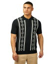 ベンシャーマン メンズ トップス ポロシャツ Ben Sherman Men's Argyle Jacquard Polo Shirt Black ブラック