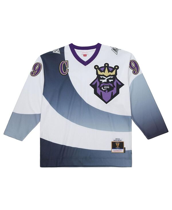 ミッチェル&ネス メンズ トップス シャツ トール ジャージー Mitchell & Ness Men's Wayne Gretzky White Los Angeles Kings Big Tall 1995-96 Blue Line 2.0 Jersey White ホワイト