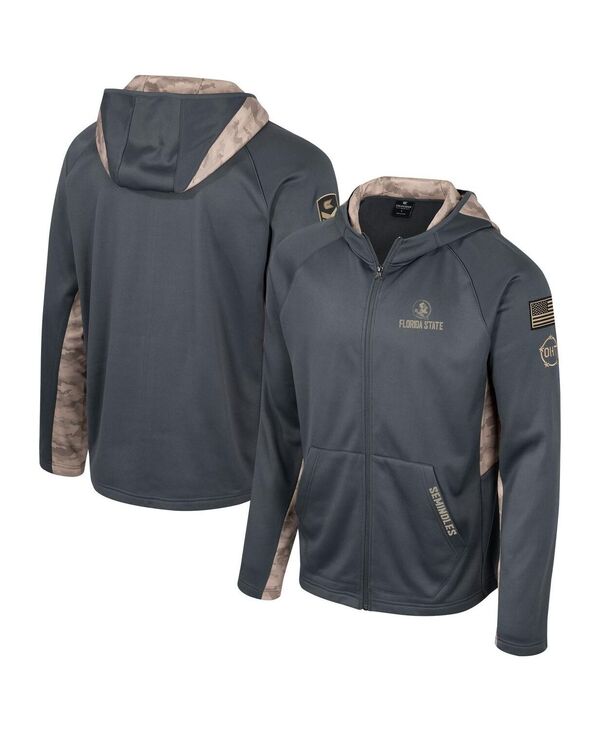 コロシアム メンズ アウター パーカー・スウェット Colosseumen's Charcoal Florida State Seminoles O..