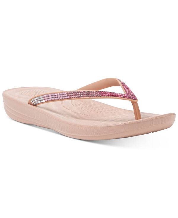 フィットフロップ レディース シューズ サンダル FitFlop Women's Iqushion Ombre Sparkle Flip-Flops Beige ベージュ
