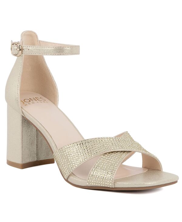 ジョーンズニューヨーク レディース シューズ サンダル ヒール Jones New York Women's Eacross Block Heel Dressandals Light Gold ゴールド